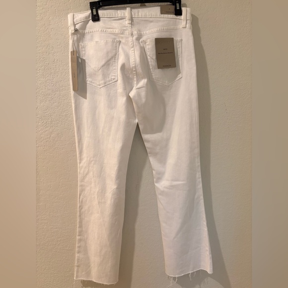 HUDSON white Nico Mid-Rise Bootcut Barefoot Jeans size 29 - Picture 3 of 6